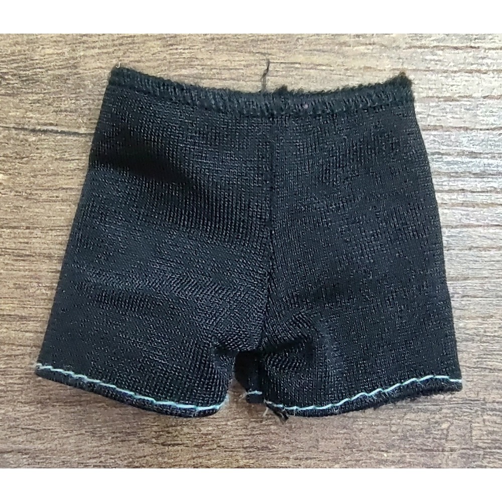 Barbie Ken Doll Black ShortsSwim Trunks Vintage Z33
